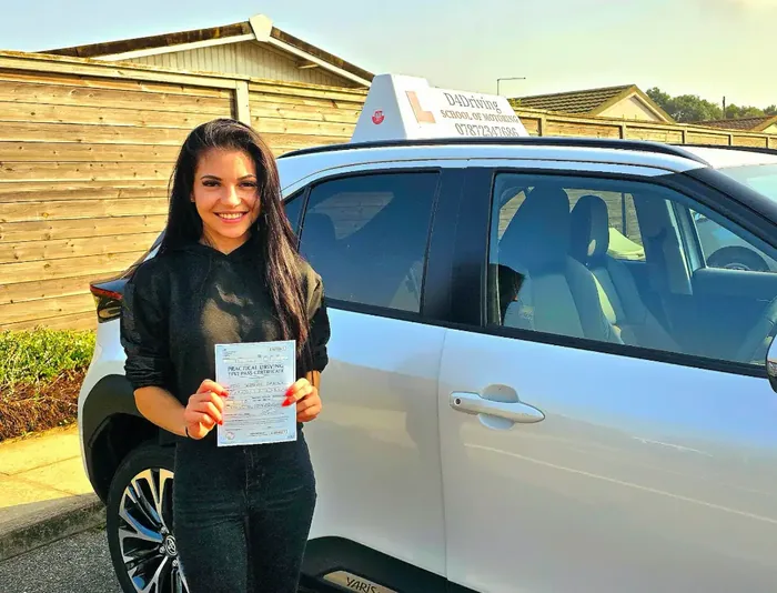Sonia — passed her driving test with D4Driving